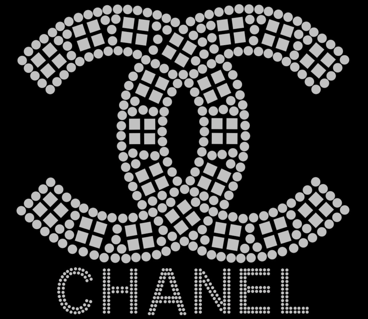 CHANEL CC Metal and Rhinestone T-shirt; Design-C13