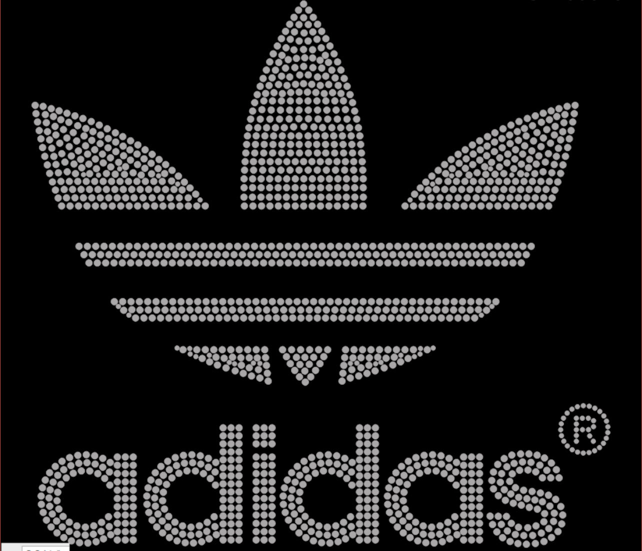 Adidas Rhinestone T-shirt; Design-AD1