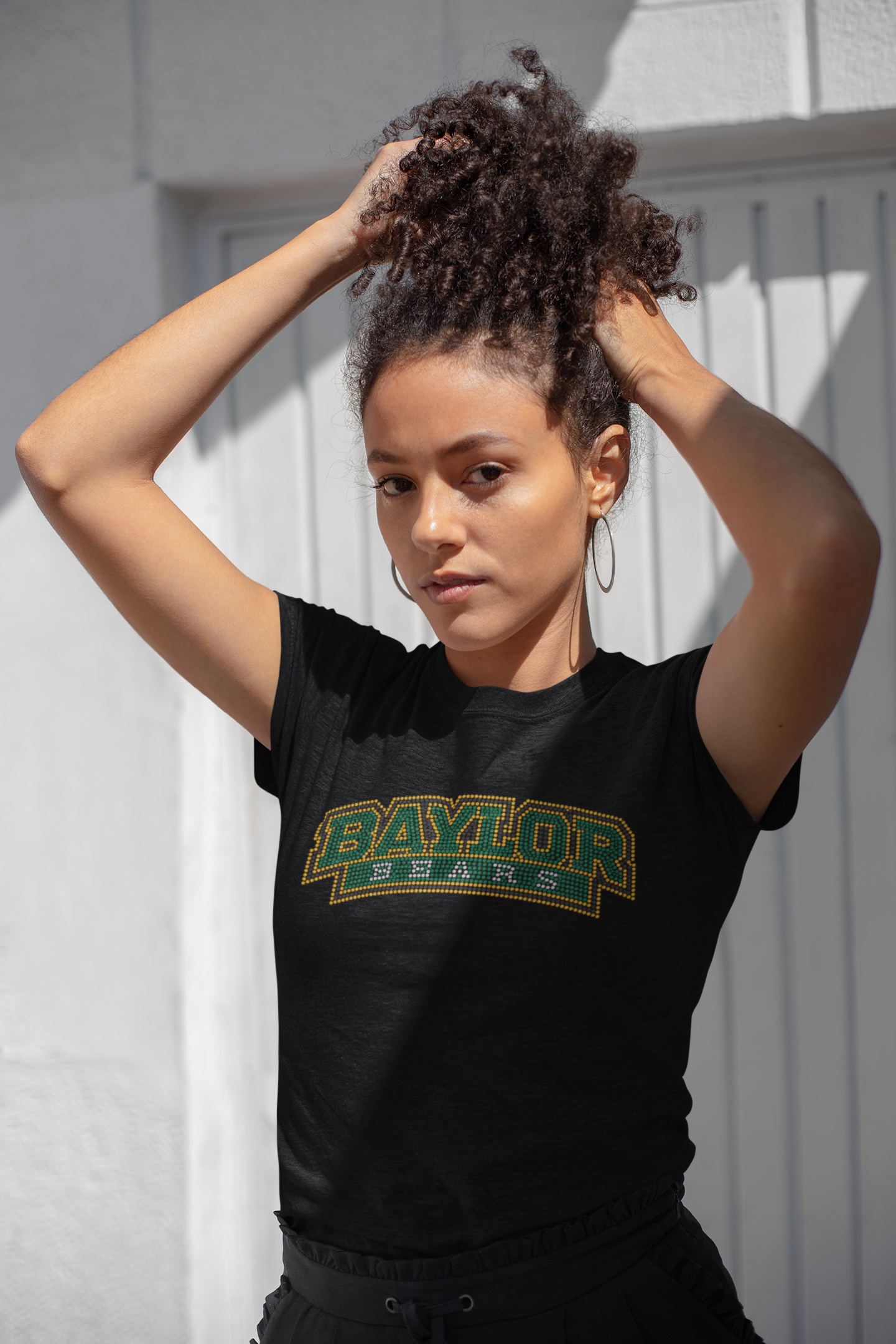 Baylor Bears Rhinestone T-shirt; BU, Bears; Design-BU2