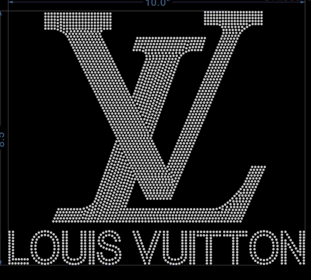 Louis Vuitton Rhinestone T-shirt; LV; Design-LV2
