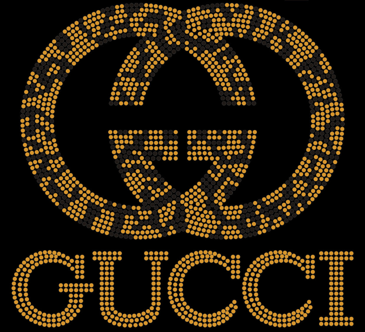 GUCCI Rhinestone T-shirt; GG; Design-G3