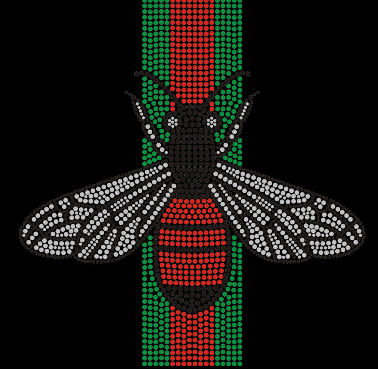 Gucci Fly Rhinestone T-shirt; GG, fly; Design-G5