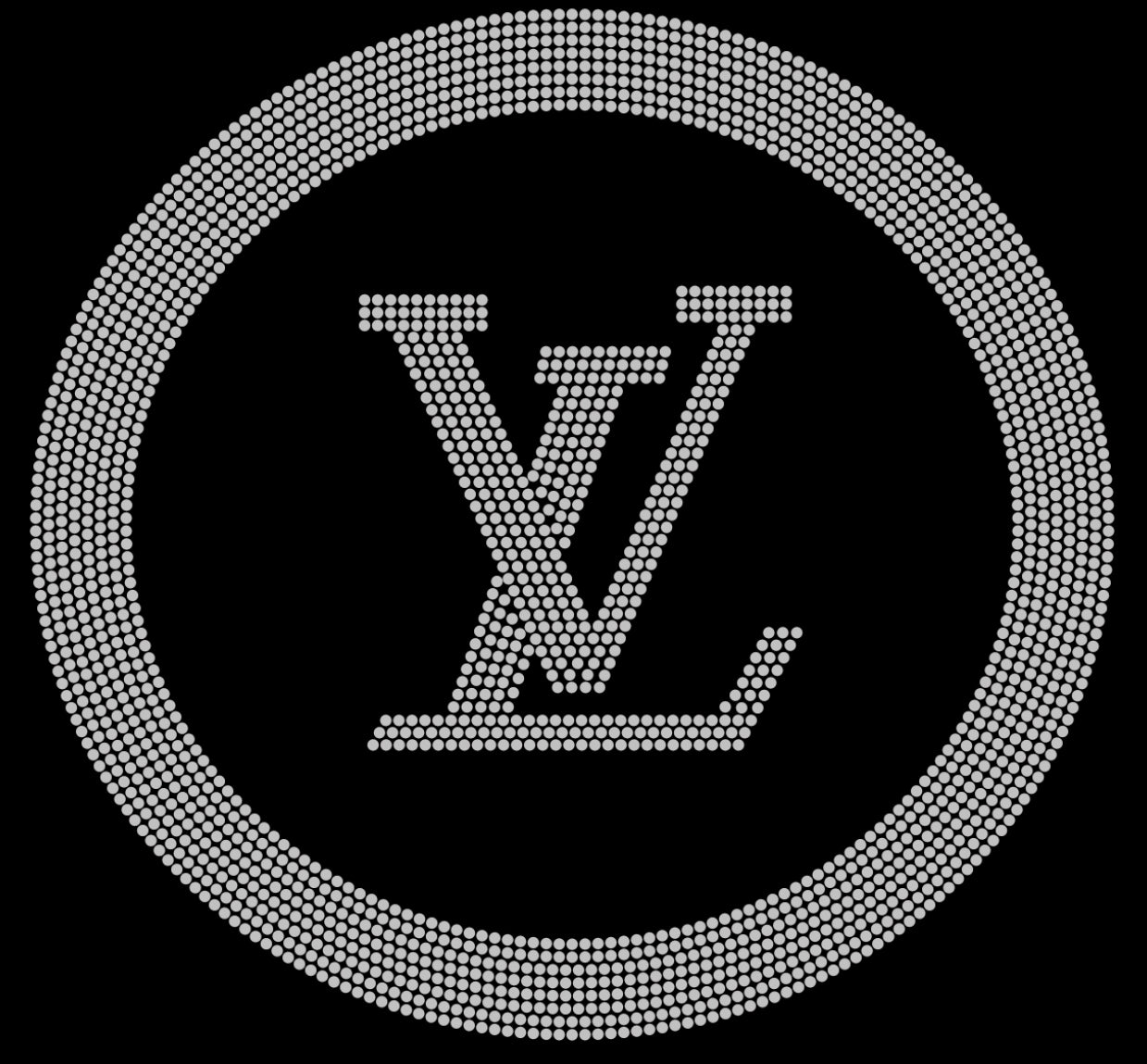 LV Circle Rhinestone T-shirt; Louis Vuitton; Design-LV9