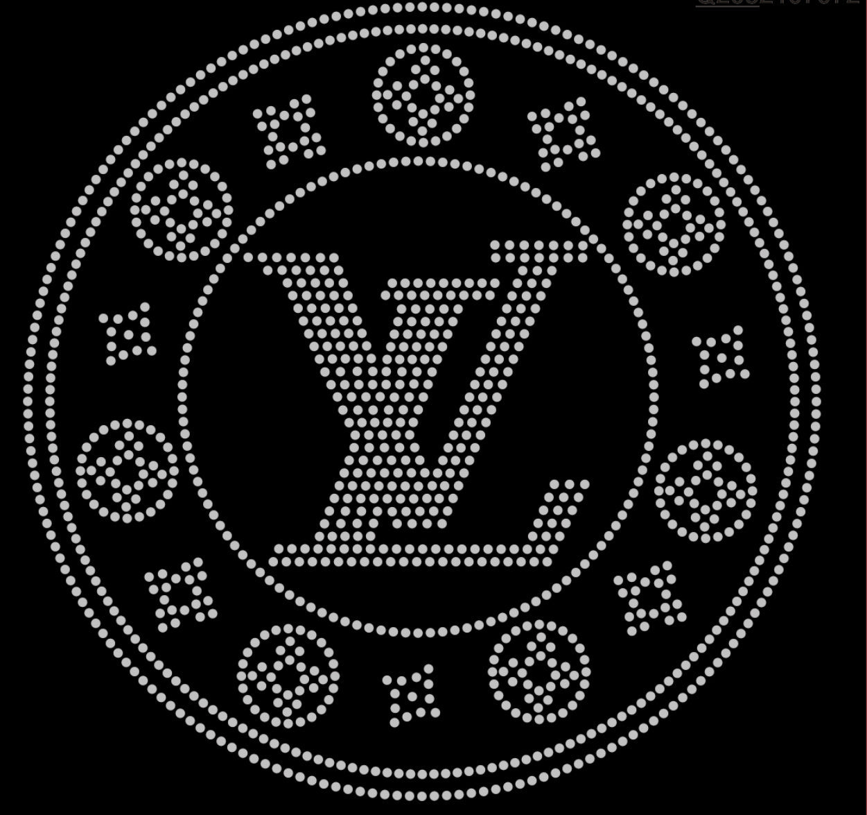 LV Circle (Clock design) Rhinestone T-shirt; Louis Vuitton; Design-LV11
