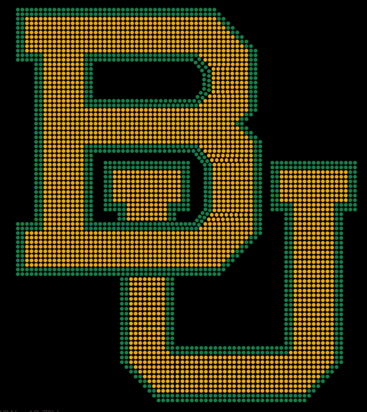 Baylor University Rhinestone T-shirt; BU, Bears, Waco; Design-BU1