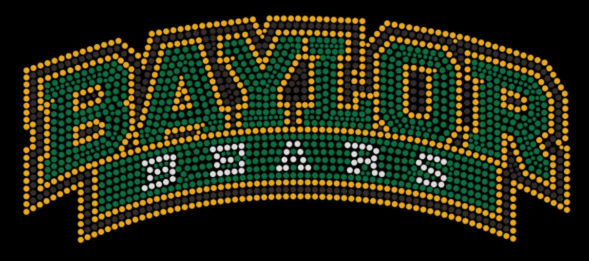 Baylor Bears Rhinestone T-shirt; BU, Bears; Design-BU2