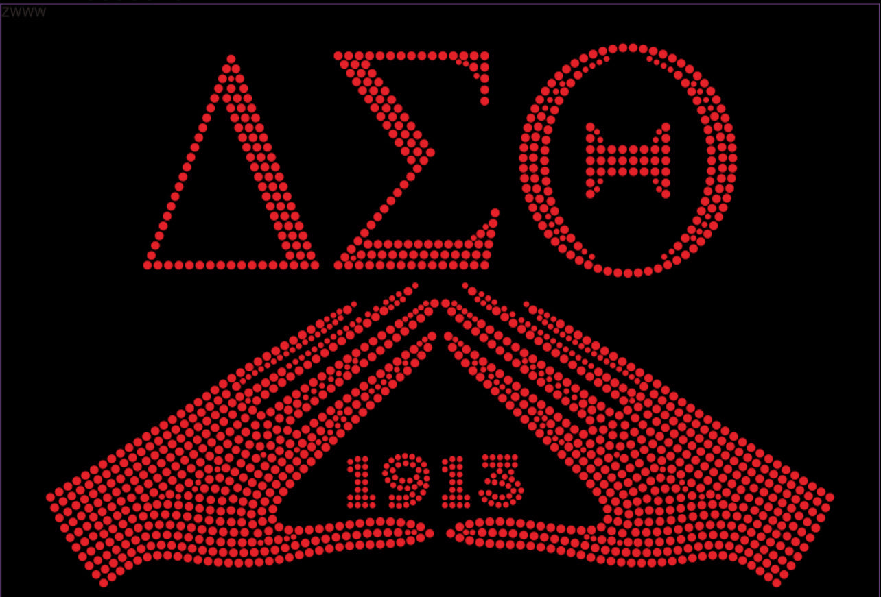 DST 1913 Hands Rhinestone T-shirt; Delta Sigma Theta, Greek; Design-DS5