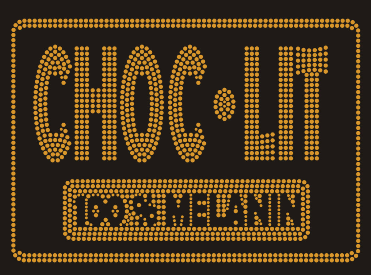 CHOC-LIT 100% Melanin Rhinestone T-shirt; Design-AA3