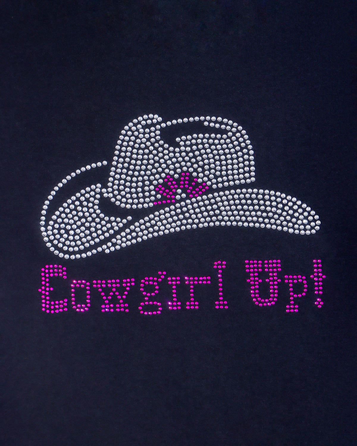 Cowgirl Up! Rhinestone T-shirt; western; Design WEST-7