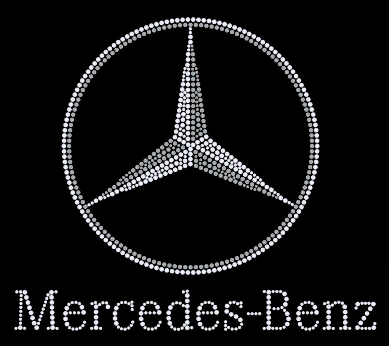 Mercedes-Benz Rhinestone T-shirt; vehicles; Design-MBZ1
