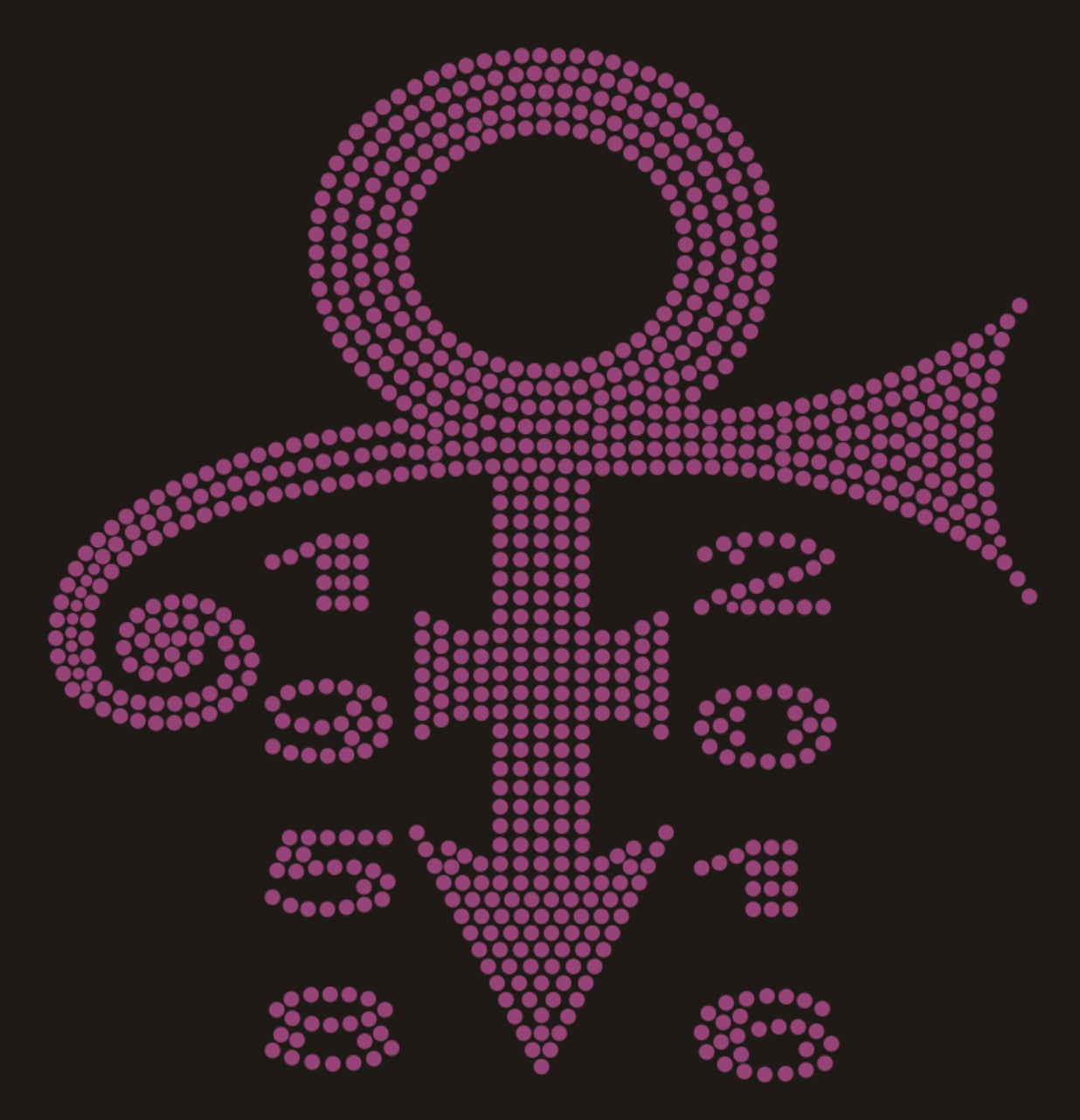 Symbol 1958 2016 Rhinestone T-shirt; Prince, music, celebrity; Design-PR5